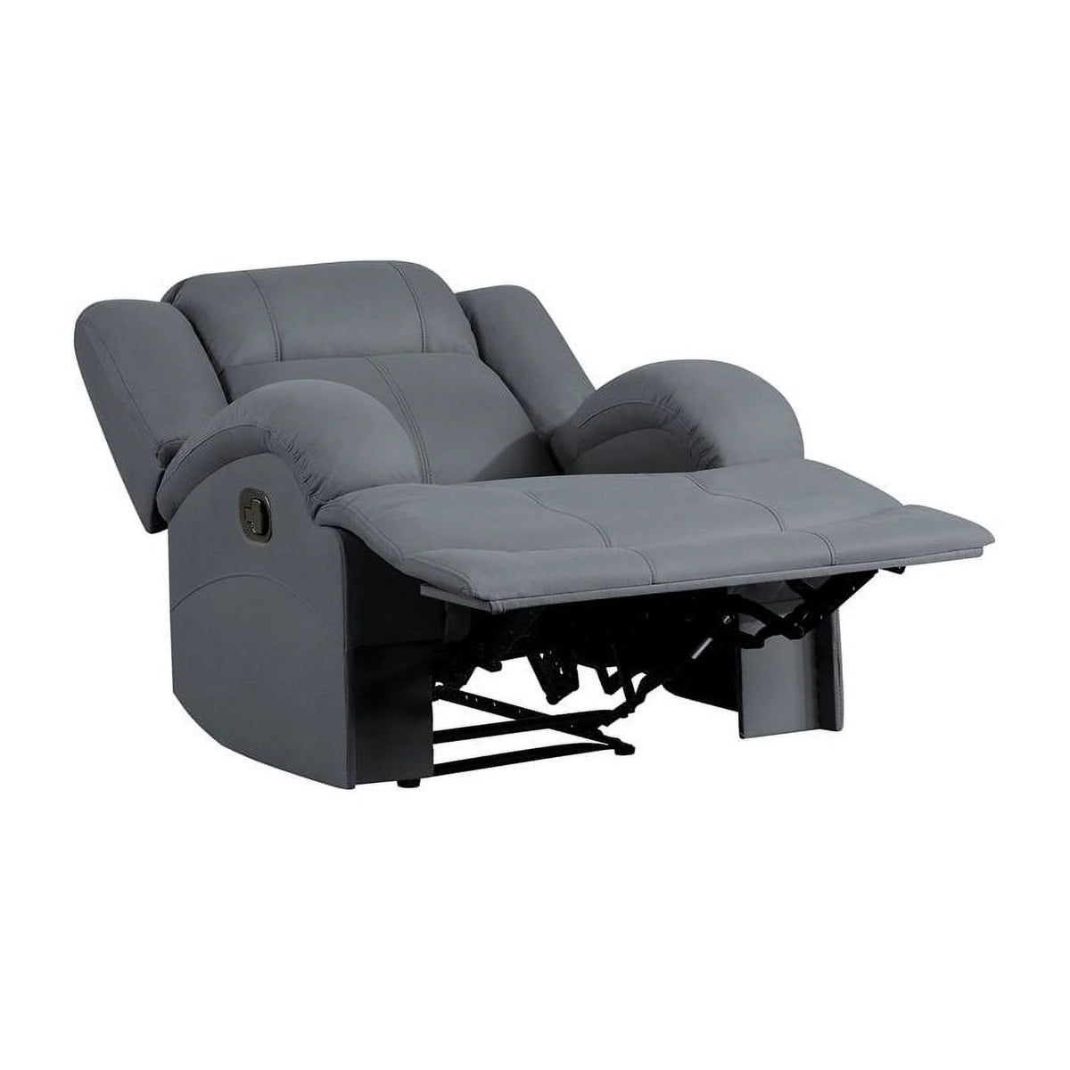 Graphite Blue Microfiber Reclining Chair U46689