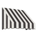 Black/White Stripe Acrylic Fixed Awning A362829
