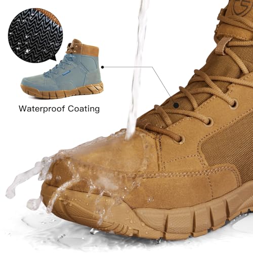 6 Inches Waterproof Hiking Work Boots R2695