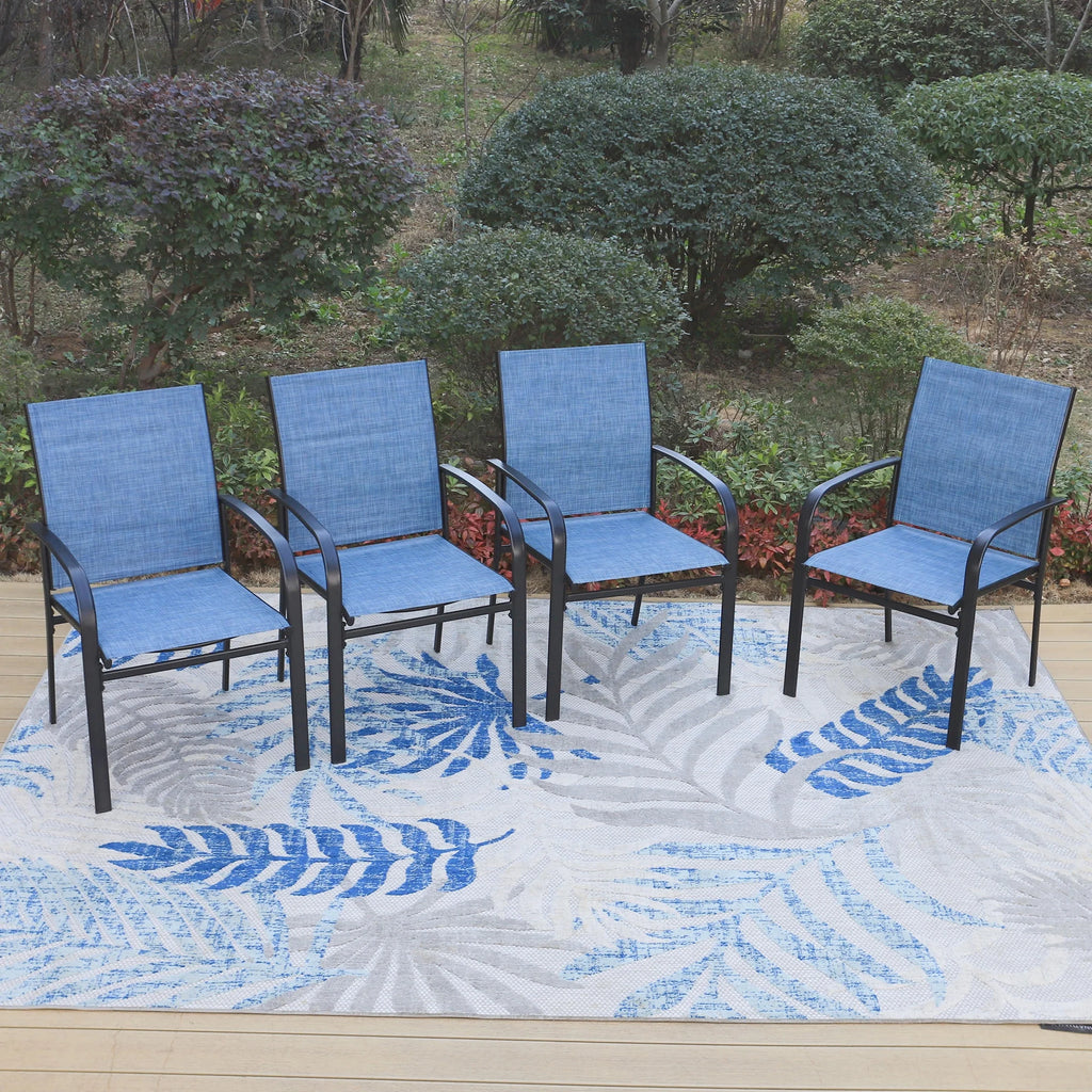 6-Piece Outdoor Patio Dining Set with 9 ft Umbrella A345