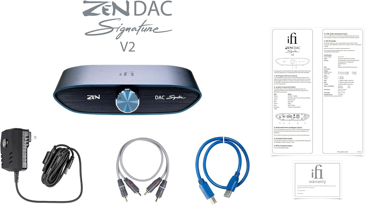 HiFi Desktop DAC with USB3.0 B Input / Outputs 4.4mm Balanced / RCA X1010