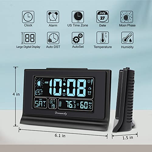Auto Set Digital Alarm Clock with 5 Inch Large Display H4756