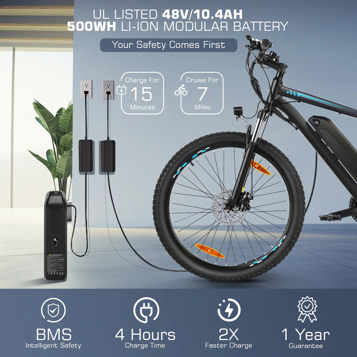 500W 26" Electric Bike Y163