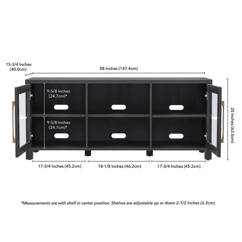 Dark Gray TV Stand Y5441