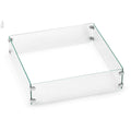 Tempered Glass Flame Guard for Square Drop-In Fire Pit Pan E5866