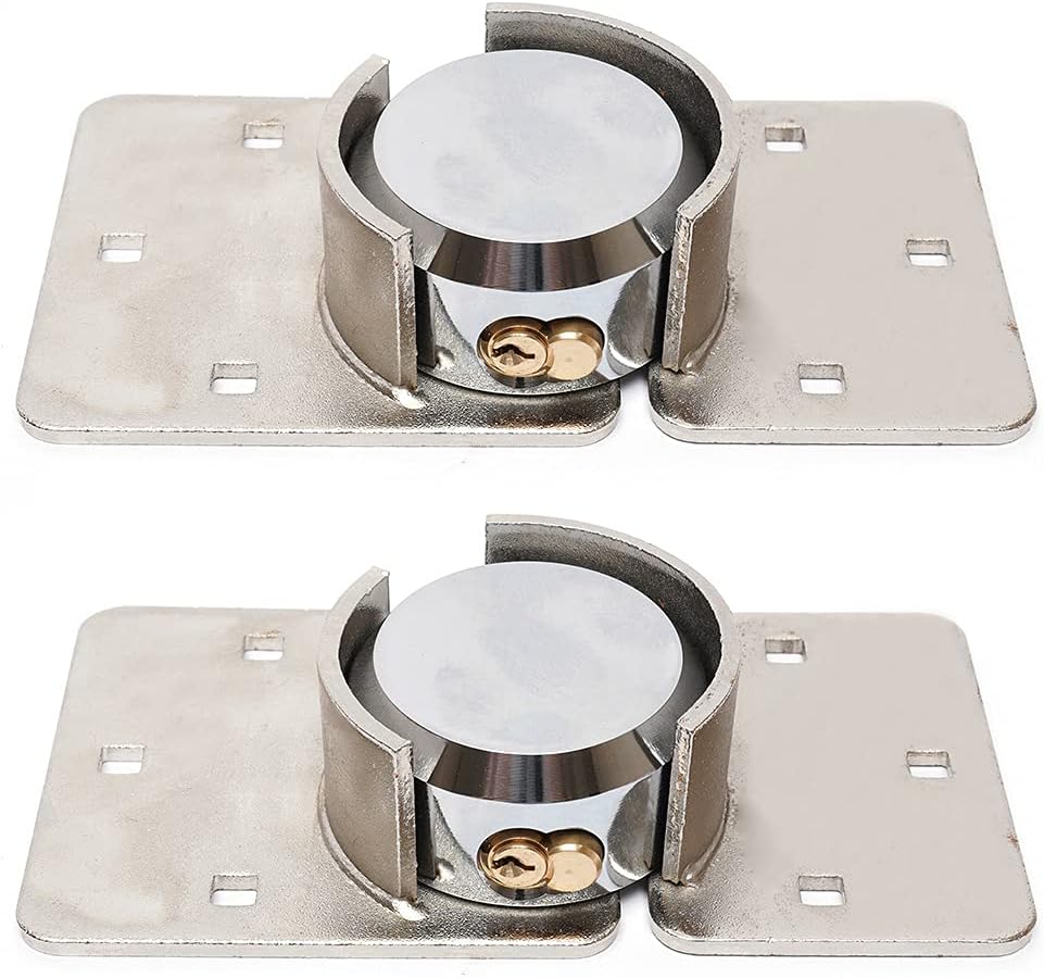 73Mm 2Pcs Hidden Shackle Padlock with 4 Keys T325431