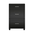 Black 3 Drawer Base Cabinet T80281