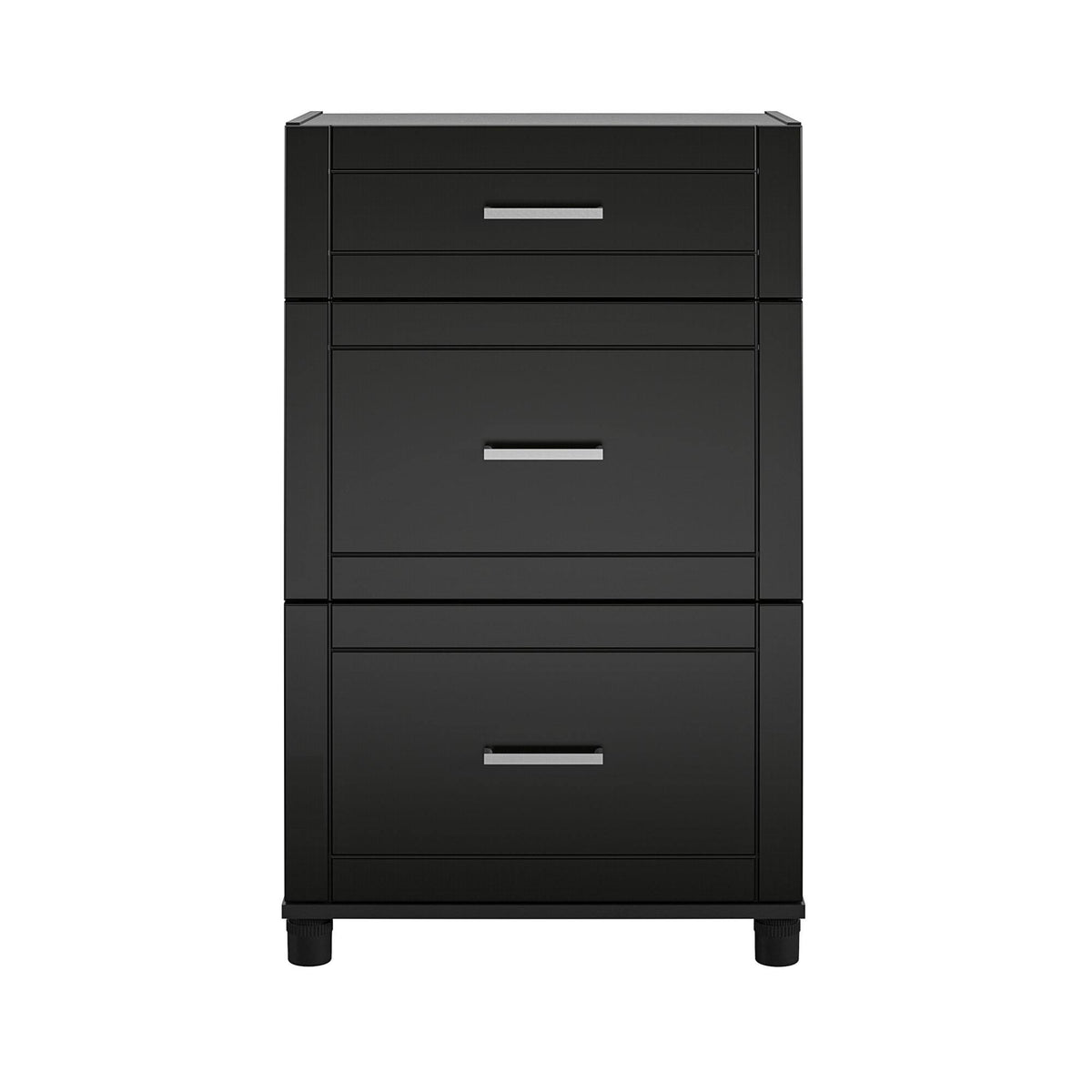 Black 3 Drawer Base Cabinet T80281