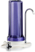 Countertop Drinking Water Filtration System with Carbon Filter, 2.5 x 10, Clear B437