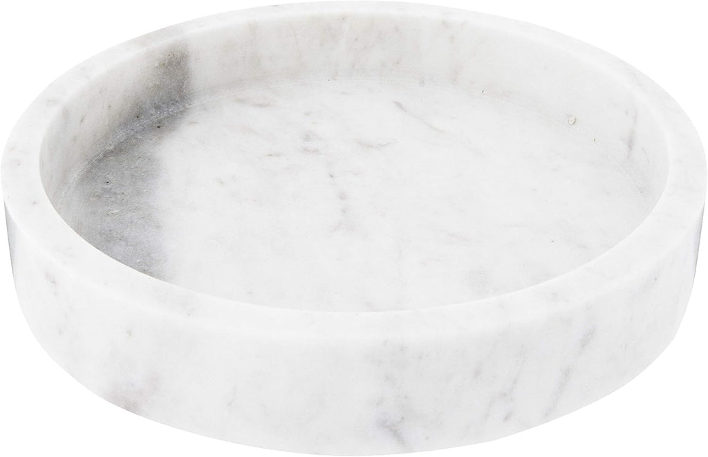 8 Round Carved Marble Tray S51738