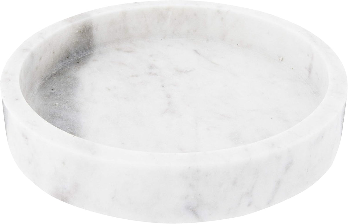 8 Round Carved Marble Tray S51738