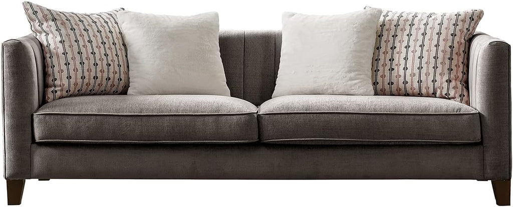 Pink Velvet Loveseat C10945