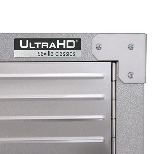Solid Steel Rolling Lockable Metal Storage Cabinet with Adjustable Shelves, 36" W x 18" D x 72" H, Granite O771560