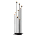 Black Metal Floor Candelabra Holder for 9 Arm Candlesticks S8679