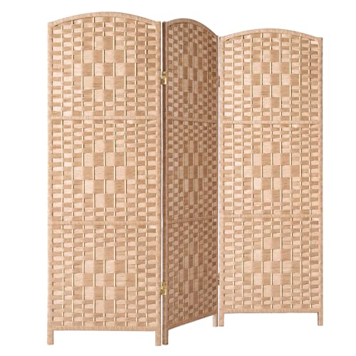 3 Panel Dark Mocha Folding Privacy Screen W113392