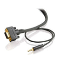 50ft HD15 Monitor Cable with 3.5mm Stereo Audio I495301