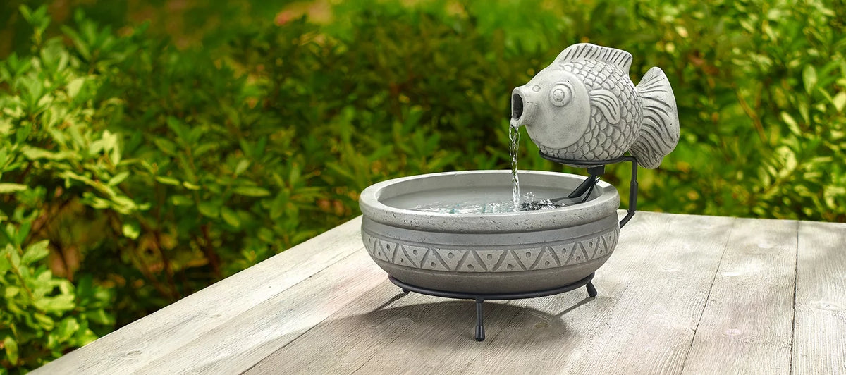 Solar Fish Fountain M1369