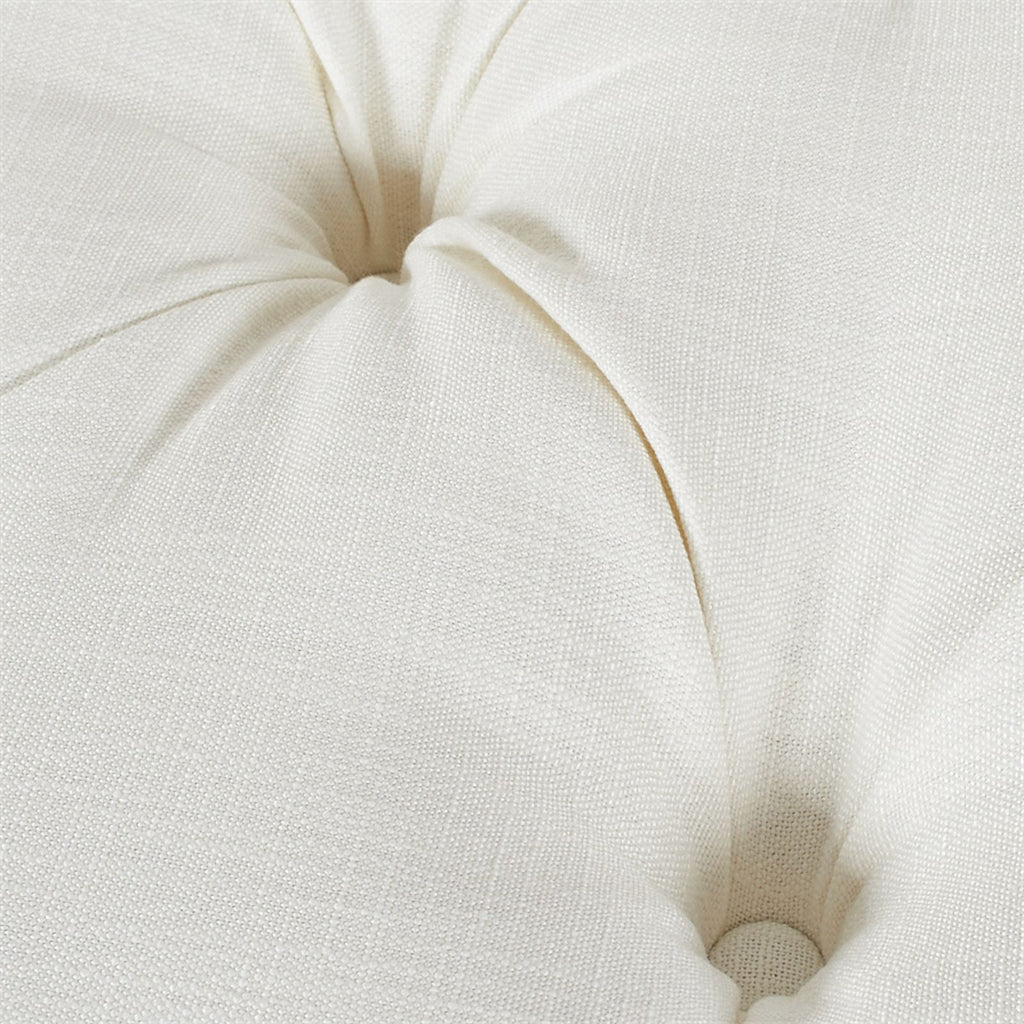 Antique White Hardwood Tufted Roll Arm Chaise Lounge V35329