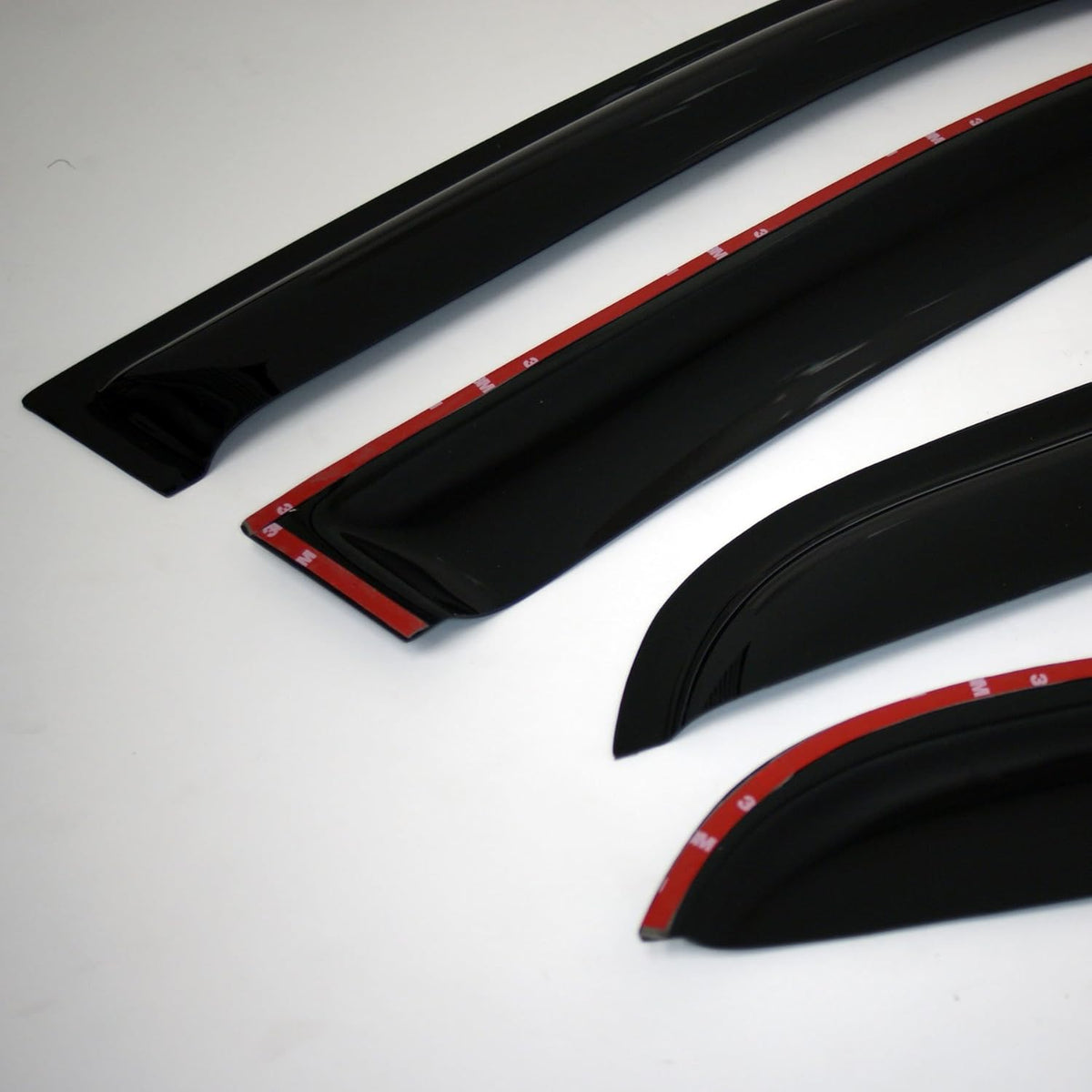 4 Pcs Dark Smoke Window Visor Deflector Rain Guard E645