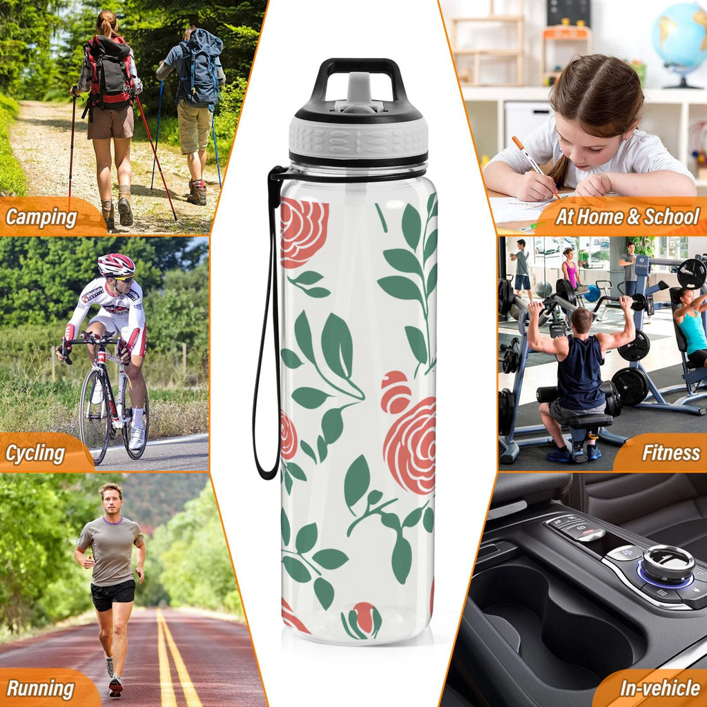 32oz Tritan Sports Water Bottle with Straw V3453