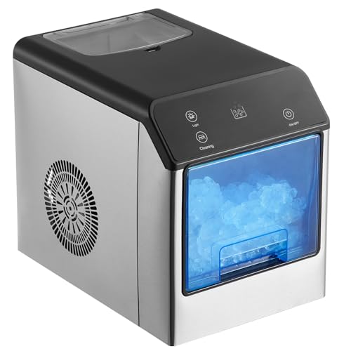 33lbs/24H Pebble Ice Maker with Ice Scoop & Drip Tray C178