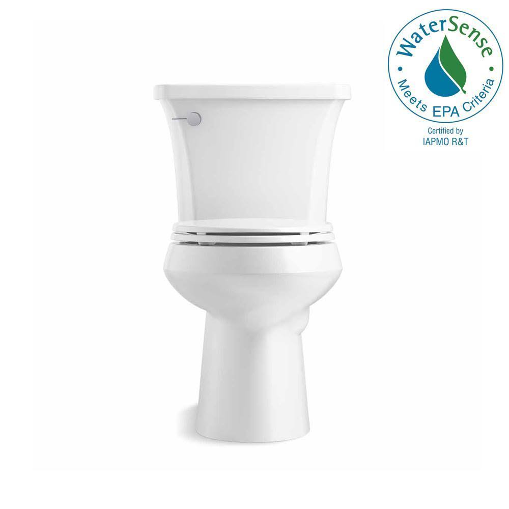 2-Piece 1.28 GPF Single Flush Elongated Toilet in White Y515842