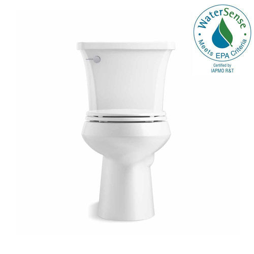 2-Piece 1.28 GPF Single Flush Elongated Toilet in White Y515842