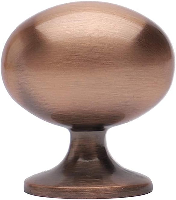 Oval Mushroom Knob 36mm 10 Pack Brushed Satin Nickel P84389