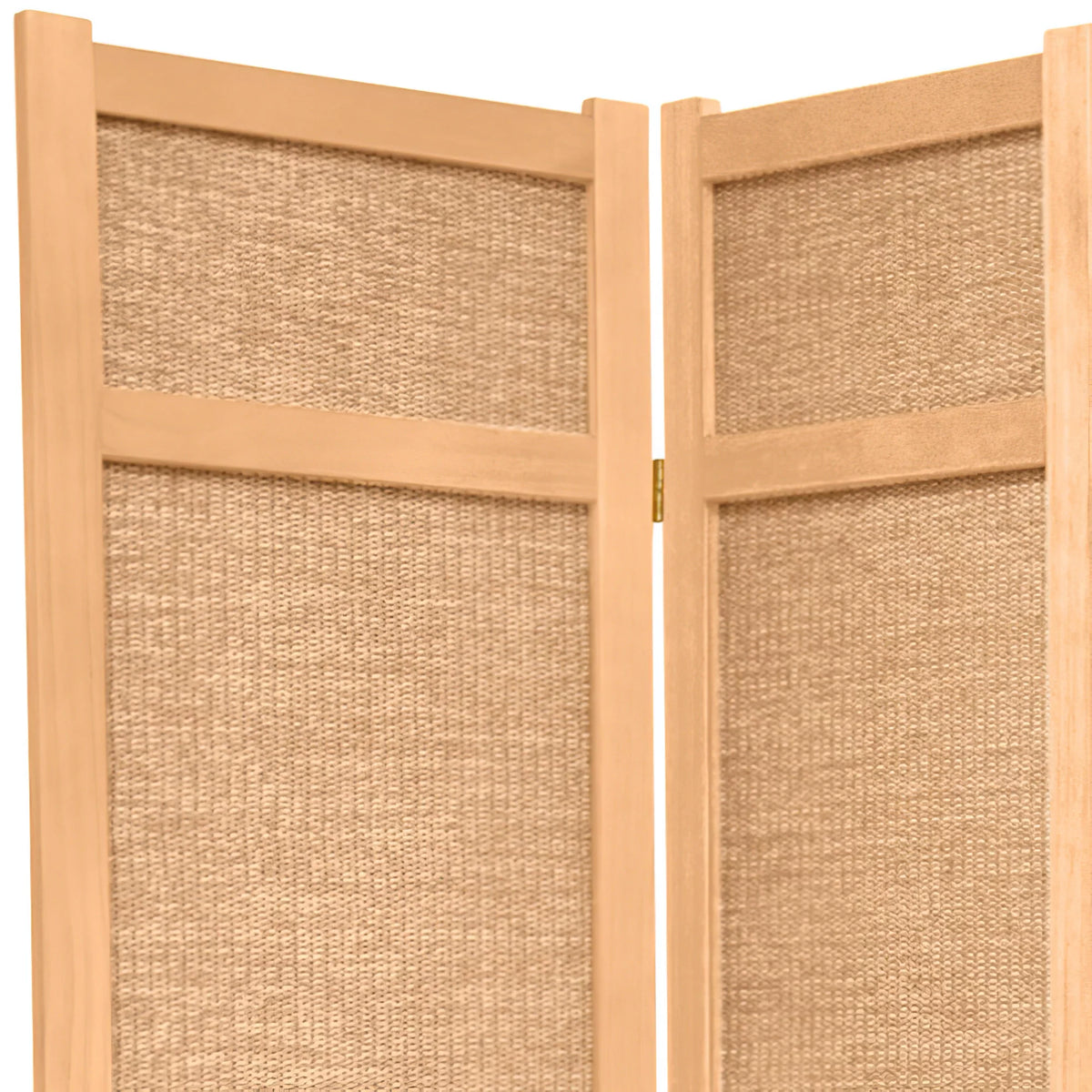 7 Ft Tall Jute Shoji Screen, 5 panels M628