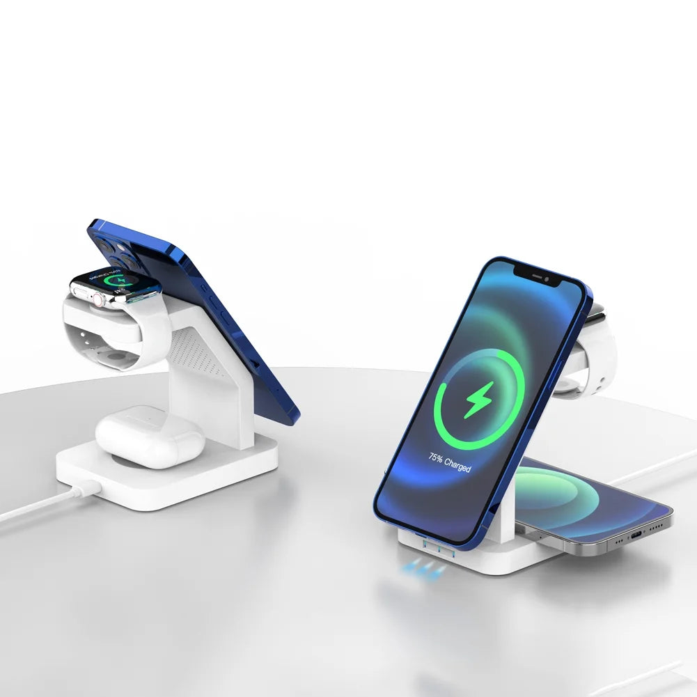 3 in 1 Magnetic Wireless Charger Stand J9748