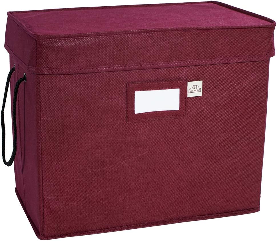 Christmas Ornament Storage Box with Adjustable Dividers, 4 Removable Trays Y52092