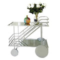 Iron Dining Cart with Glass Shelf B886566