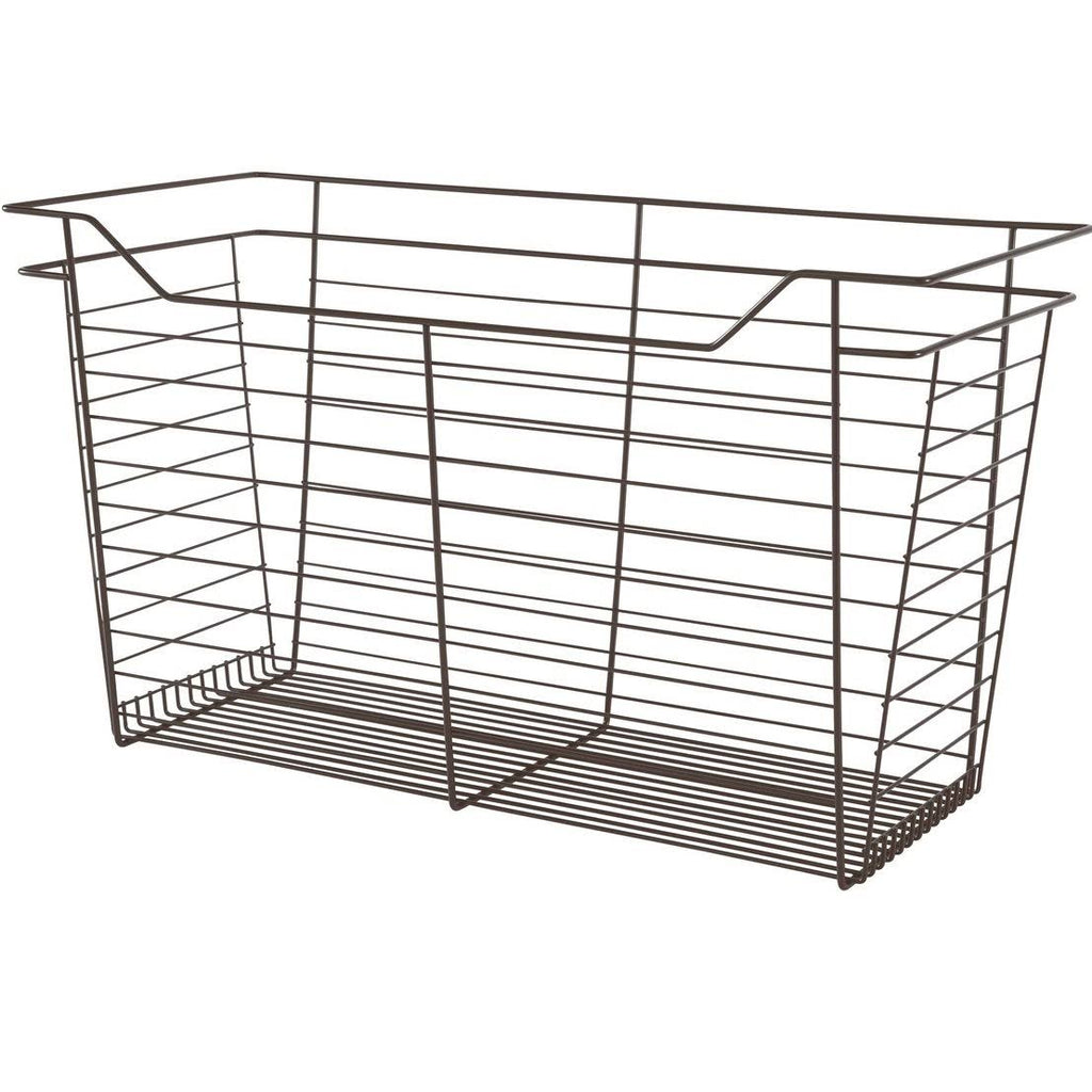 Dark Oil-Rubbed Bronze Powder-Coated Wire Basket S5941