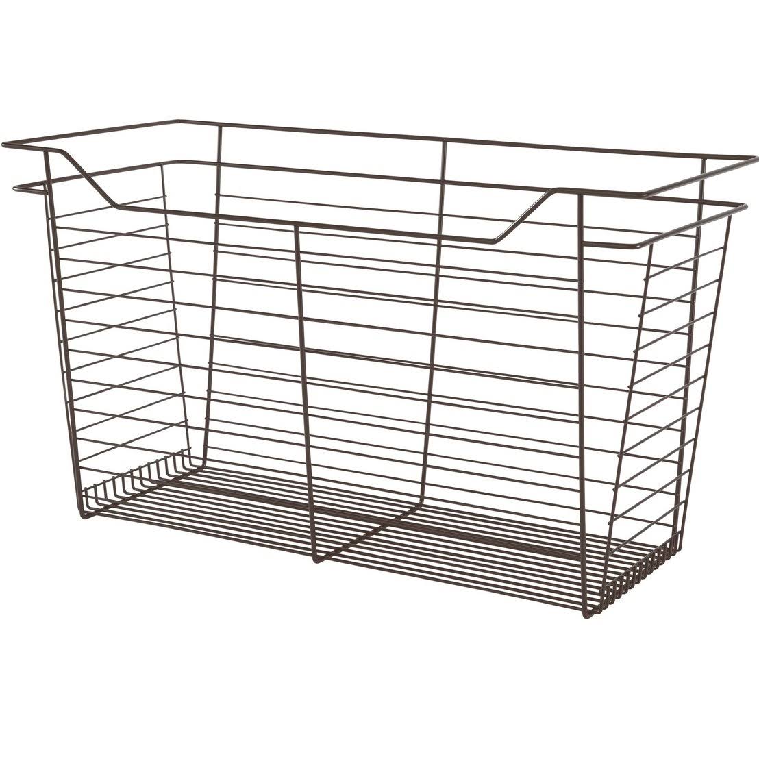 Dark Oil-Rubbed Bronze Powder-Coated Wire Basket S5941