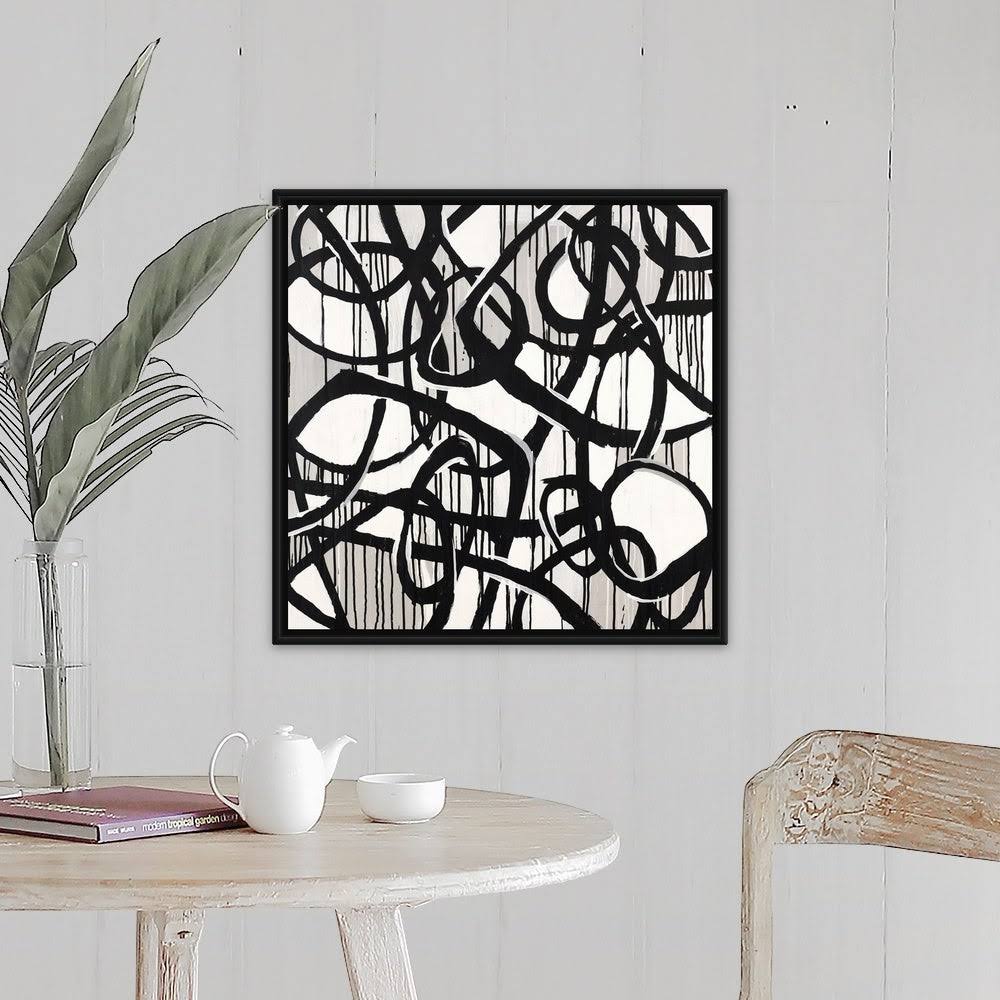 Black Float Frame Canvas Art - 24 x 24 Q80261