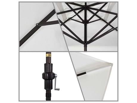 11 ft. Rectangular Aluminum Market Umbrella, Terracotta M770516