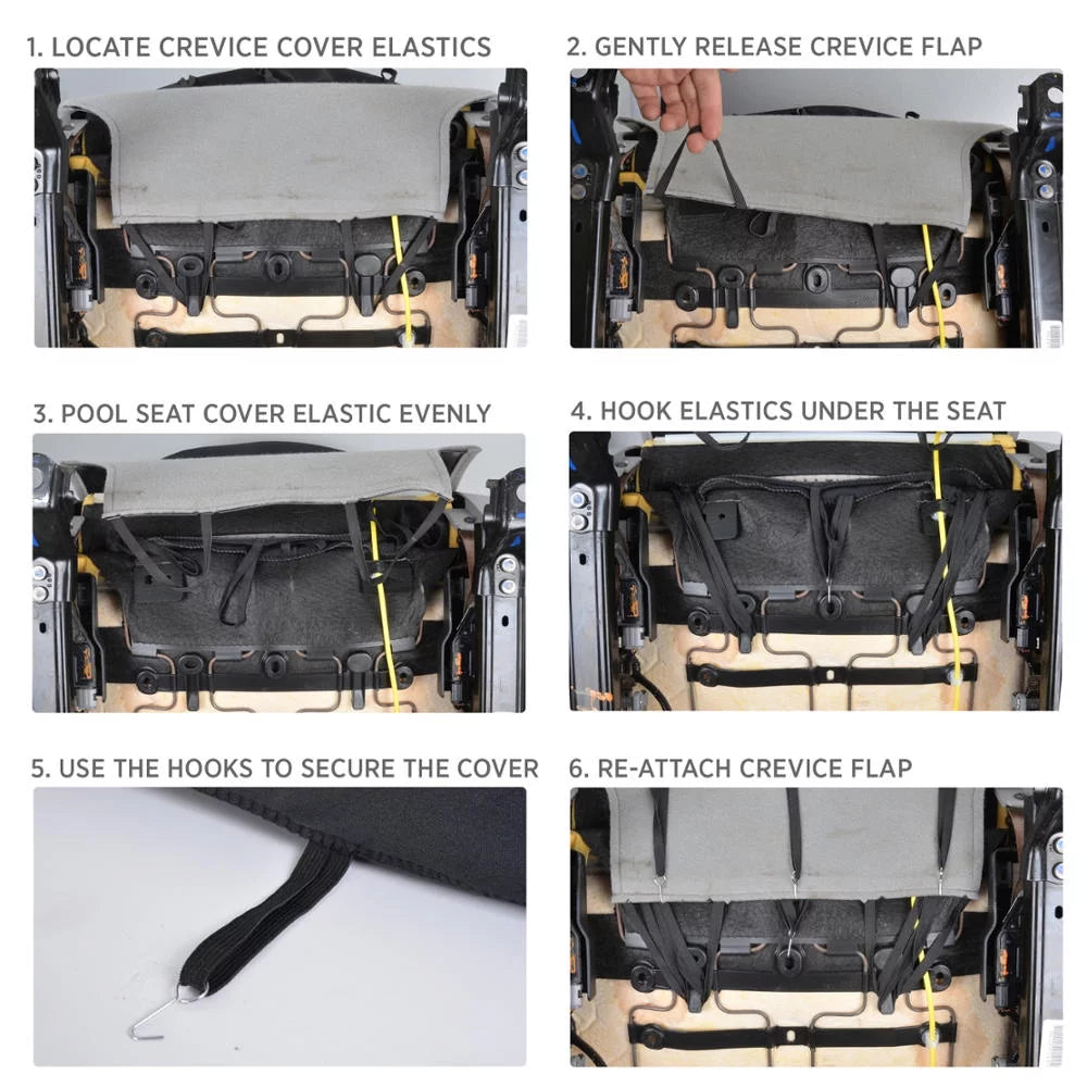 Custom Fit Polyester Cloth Seat Covers Y327755