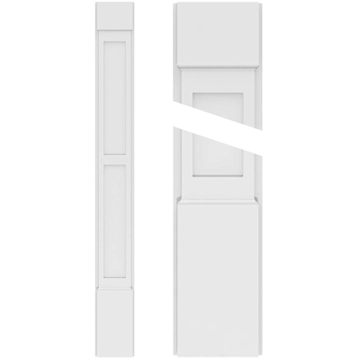 PVC Pilaster with Capital & Base (Pair) M935055
