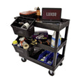 3-Shelf Tub Cart with Outrigger H714