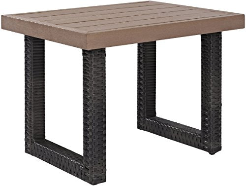 Brown Outdoor Wicker Side Table K203
