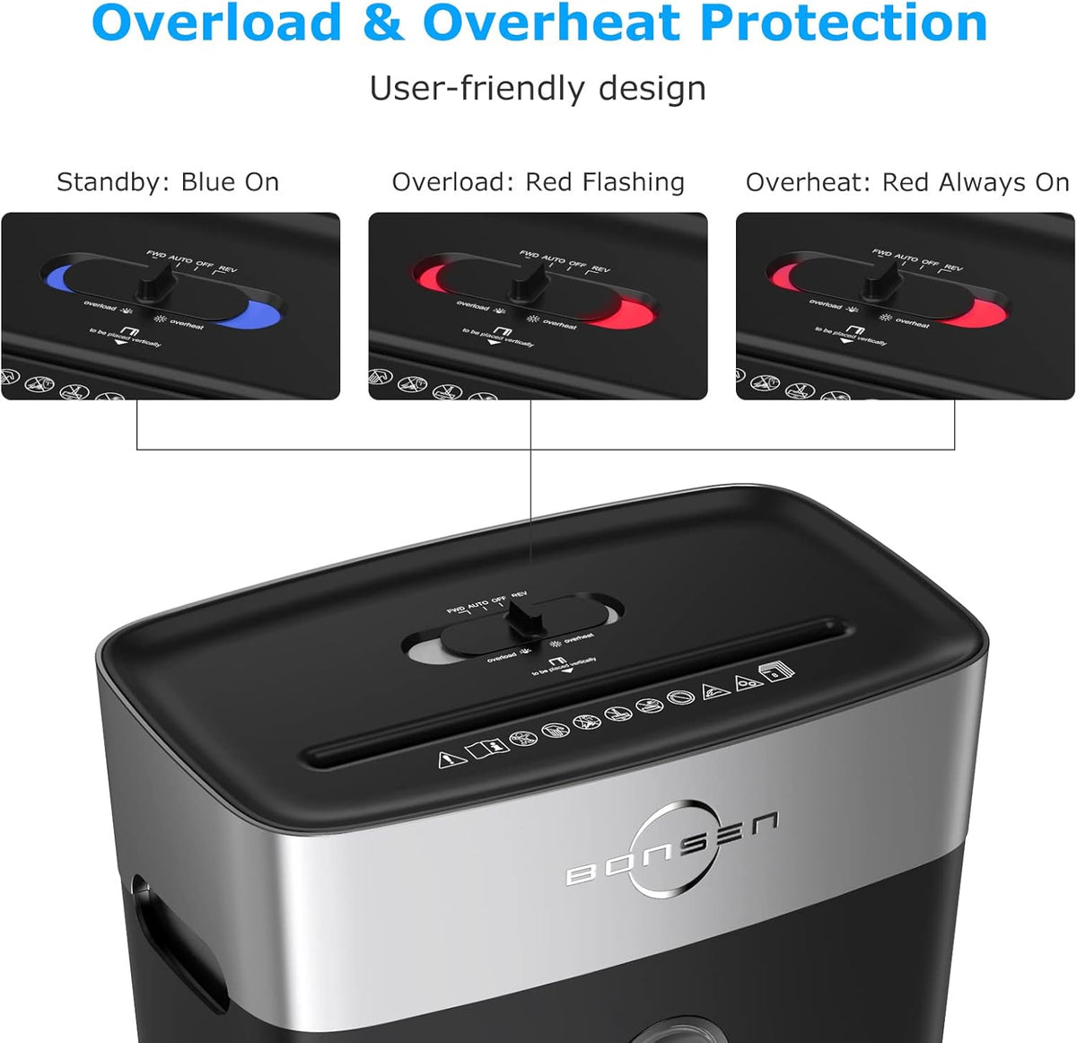 8-Sheet Crosscut Paper Shredder with 4 Gallons Wastebasket, Pack of 2 E171