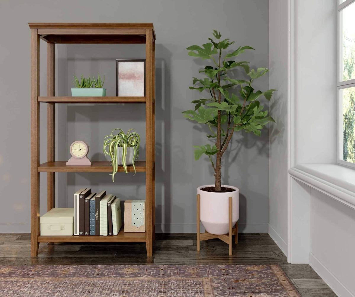 Walnut 3 Shelves Bookcase A6946