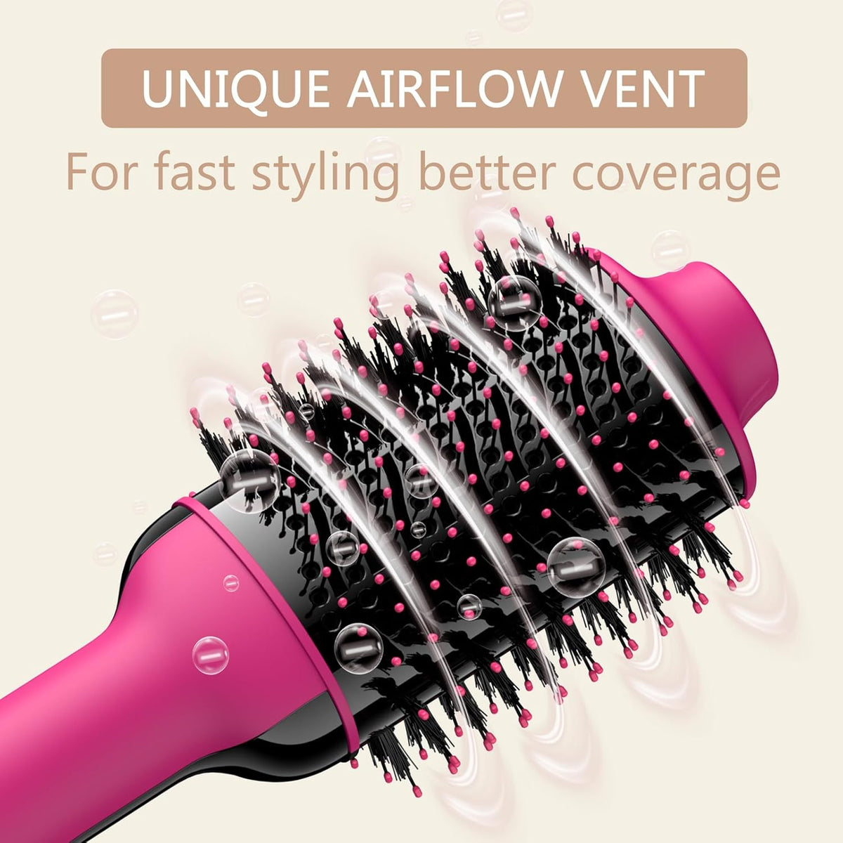 4 in 1 Hot Air Brush with Ceramic Titanium Barrel D46459