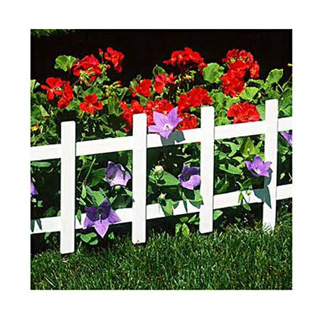 4 Pack 33 inch White Border Fence S459375
