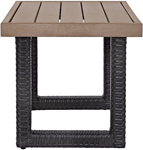 Brown Outdoor Wicker Side Table K203