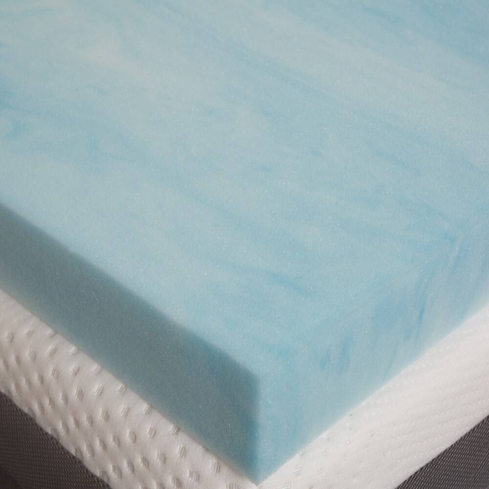 3-Inch Gel Memory Foam Mattress Topper with Egyptian Cotton Cover D36204