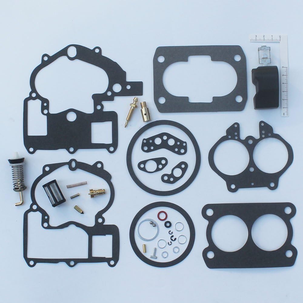 Carburetor Repair Rebuild Kit for 2 Barrel Rochester Carburetor with Float C581