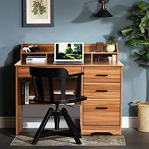 Computer Desk with Drawers and Hutch I1433