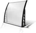 Clear Polycarbonate Door Canopy with Black Bracket X8268