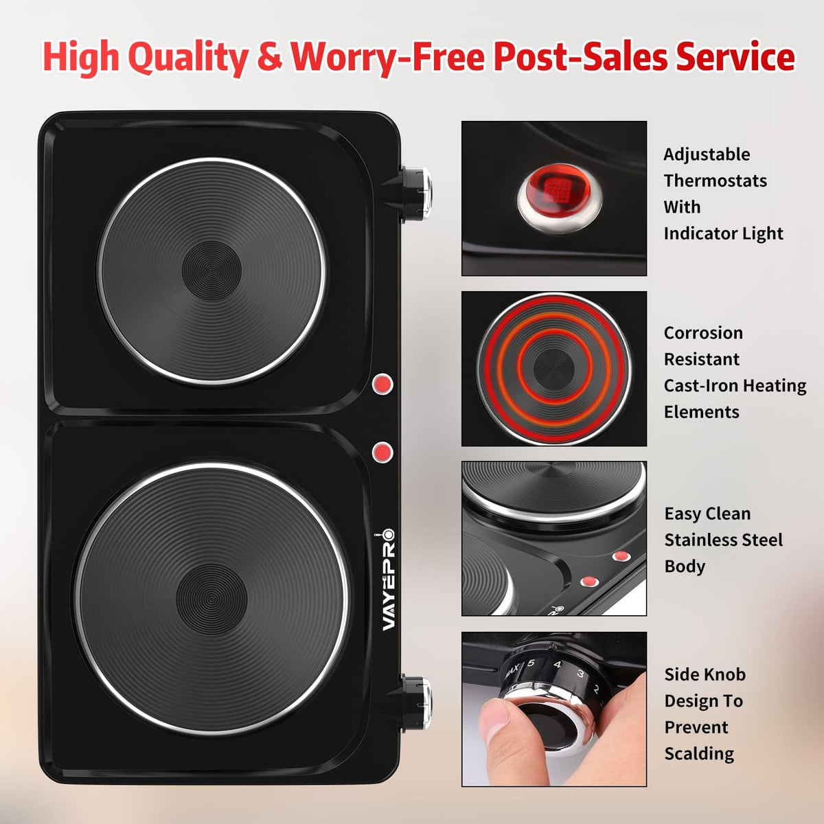 1800W Portable Double Electric Hot Plate T753